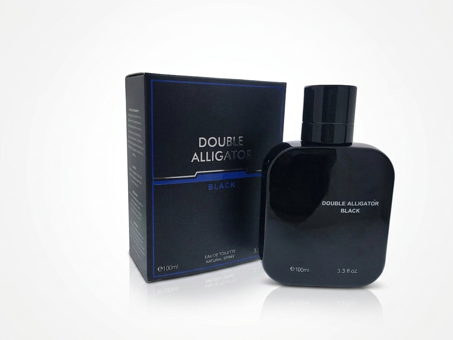 Double Alligator Black Cologne for Men (100ml) | Premium Alternative to Lacoste L.12.12 Noir