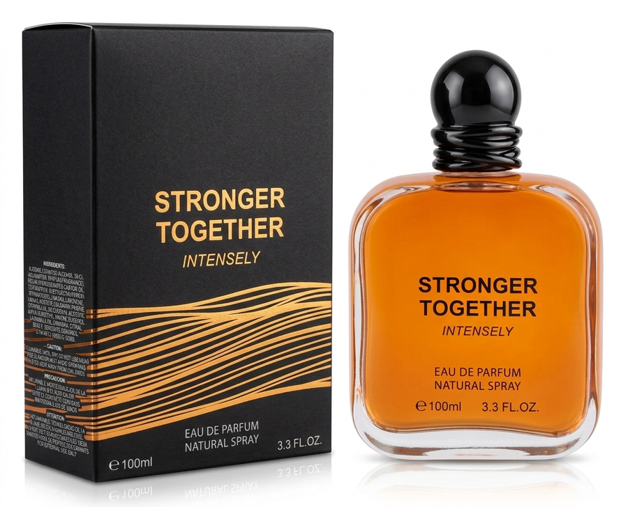 Stronger Together Cologne for Men (100ml) | Premium Alternative to Giorgio Armani Stronger With You Intensely
