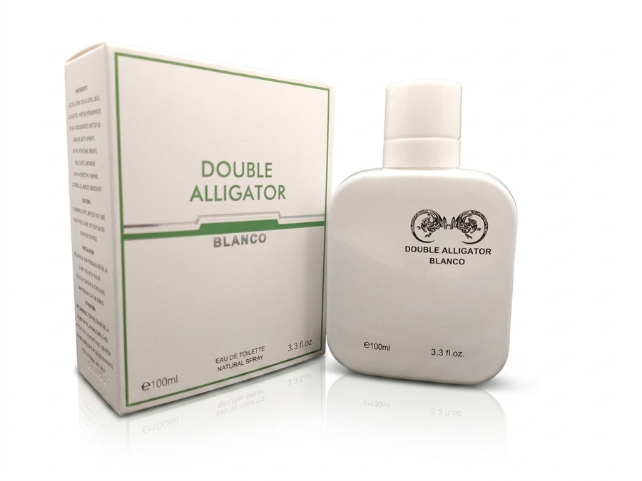 Double Alligator Blanco Cologne for Men (100ml) | Premium Alternative to Lacoste L.12.12 Blanc