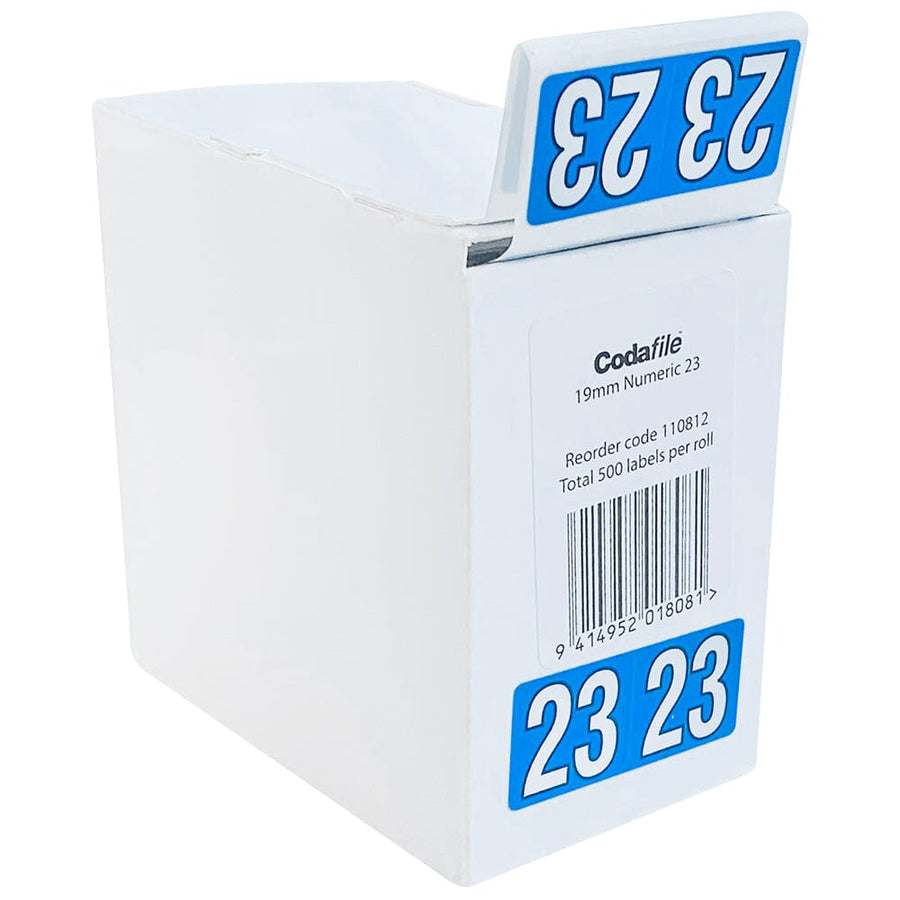 Codafile Label 19mm Year 2024 Roll 500
