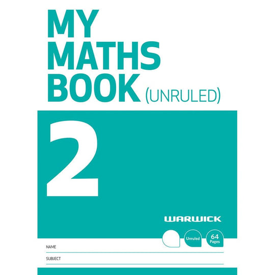 Warwick My Maths Book 2 Unruled 64 Page