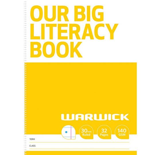 Warwick Our Big Literacy Modelling Book 30mm Ruled 32 Page