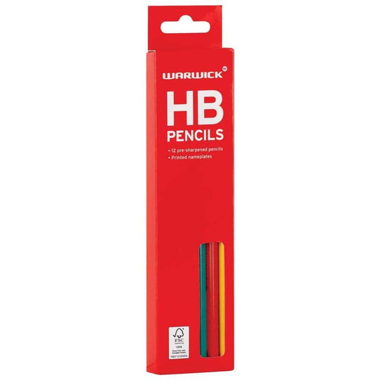 Warwick HB Pencil Pack 12 Hexagonal