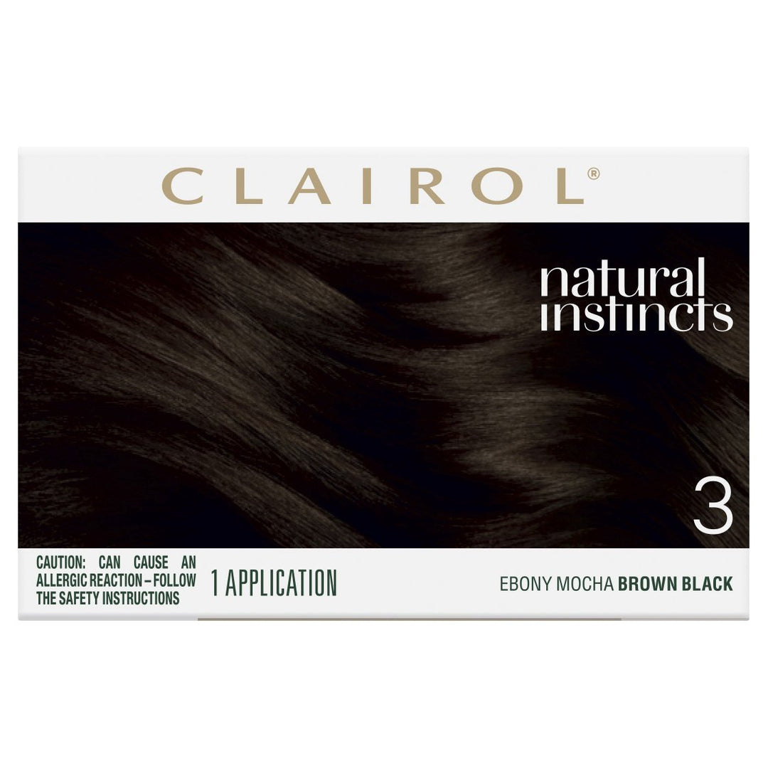Clairol Natural Instincts SEMI-PERMANENT Hair Colour - 3 Brown Black