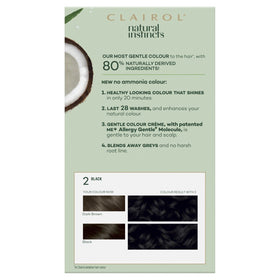 Clairol Natural Instincts SEMI-PERMANENT Hair Colour - 2 Black