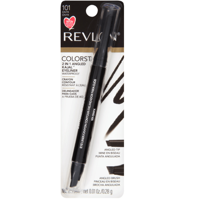 Revlon ColorStay 2 in 1 Angled Kajal Eyeliner Waterproof - 101 Onyx