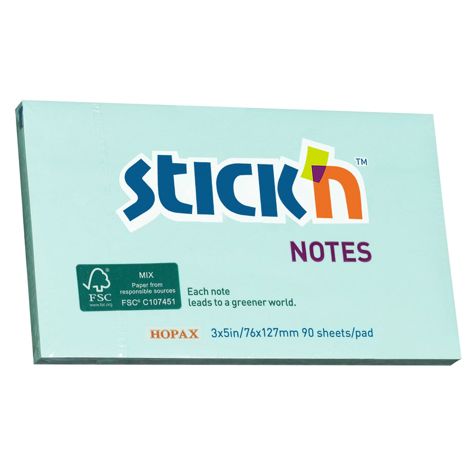 Stick'n FSC Note 76x127mm 90 Sheets Blue