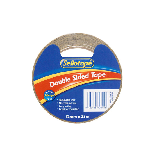 Sellotape 1205 Double-Sided Tape 12x33m
