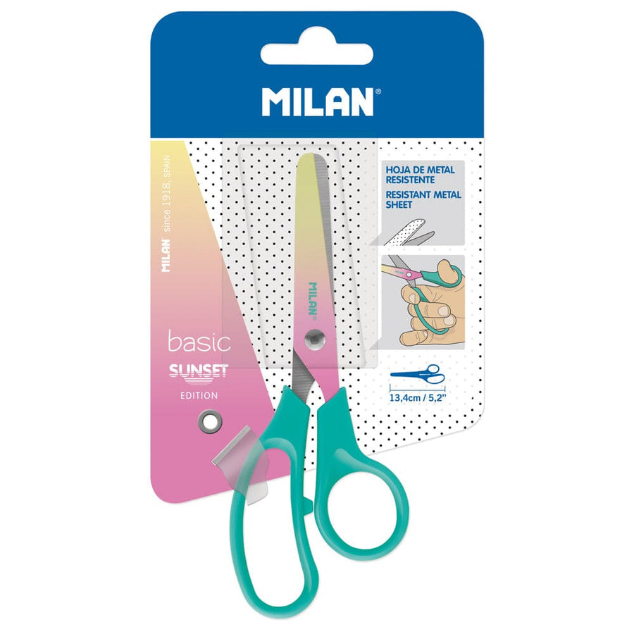 Milan Sunset Scissors 134mm 5.2 inch Turquoise Handle
