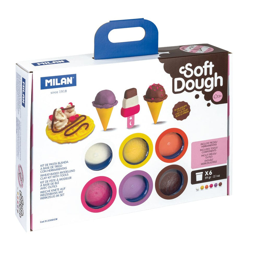 Milan Soft Dough Ice Cream & Waffles Play Kit