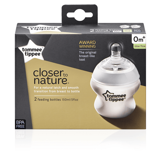 tommee tippee Closer to Nature Baby Bottle 2pk 150mL