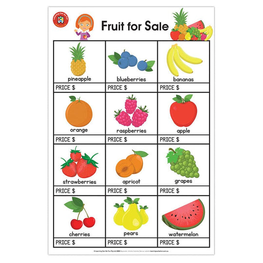 LCBF Wall Chart Fruit For Sale