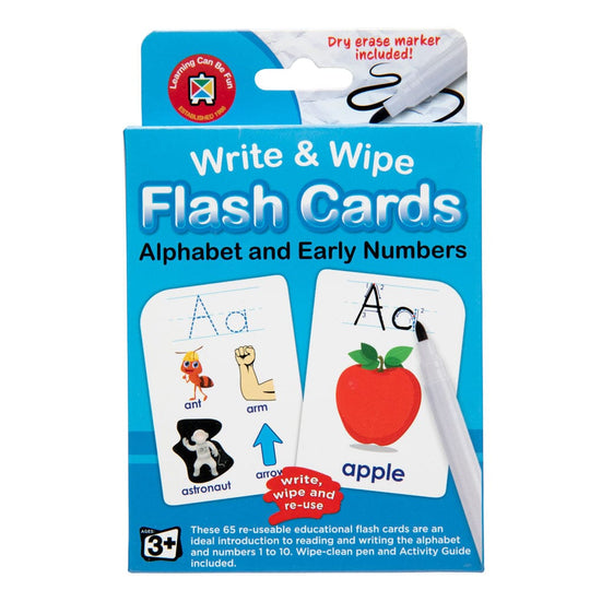 LCBF Write & Wipe Flashcards Alphabet w/Marker