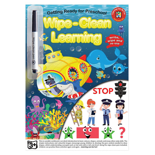 LCBF Wipe Clean Learning Book Getting Ready for Preschool w/Marker
