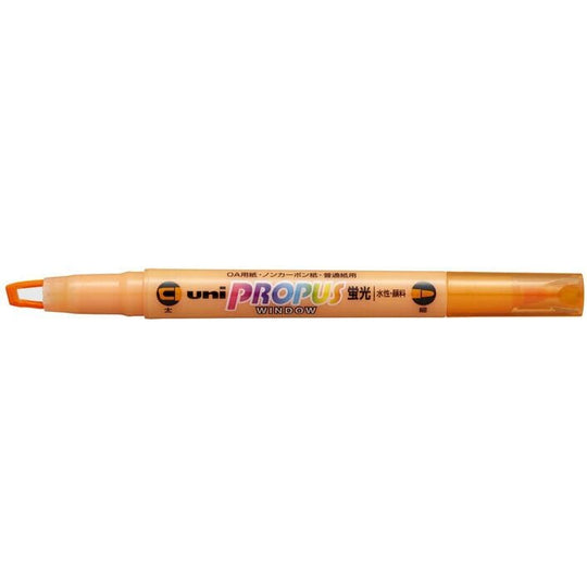 Uni Propus Window Double-Ended Highlighter 4.0mm/0.6mm Orange PUS-102