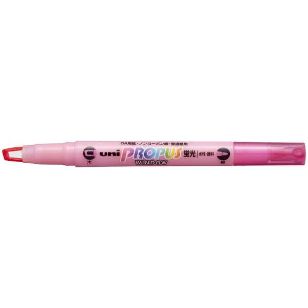 Uni Propus Window Double-Ended Highlighter 4.0mm/0.6mm Pink PUS-102