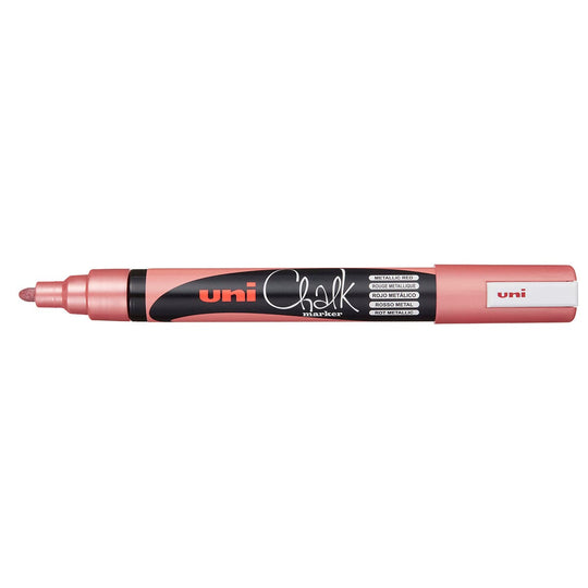 Uni Chalk Marker 1.8-2.5mm Bullet Tip Metallic Red PWE-5M