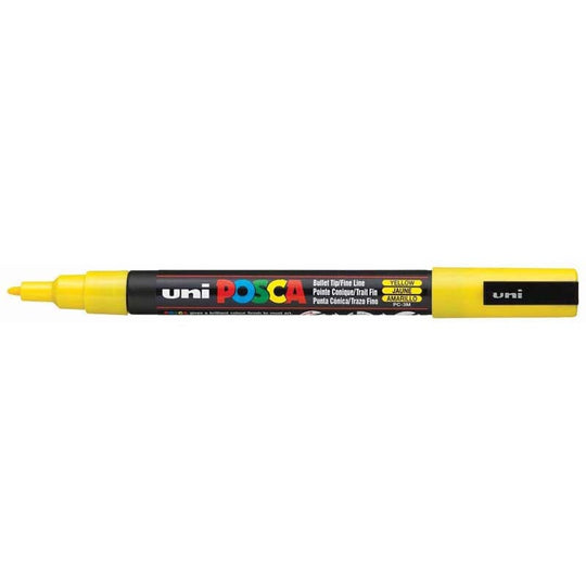 Uni Posca Marker 0.9-1.3mm Fine Yellow PC-3M