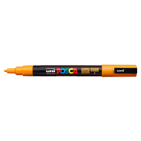 Uni Posca Marker 0.9-1.3mm Fine Bright Yellow PC-3M