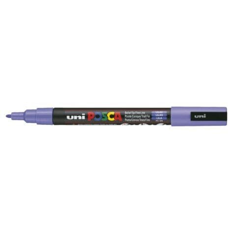 Uni Posca Marker 0.9-1.3mm Fine Lilac PC-3M
