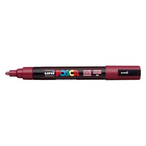 Uni Posca Marker 1.8-2.5mm Med Bullet Red Wine PC-5M