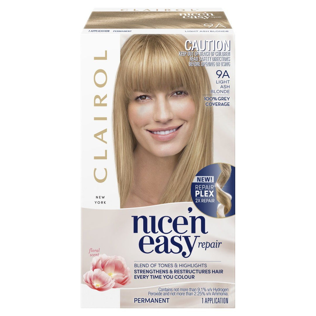 Clairol Nice'n Easy Repair PERMANENT Hair Colour - 9A Light Ash Blonde