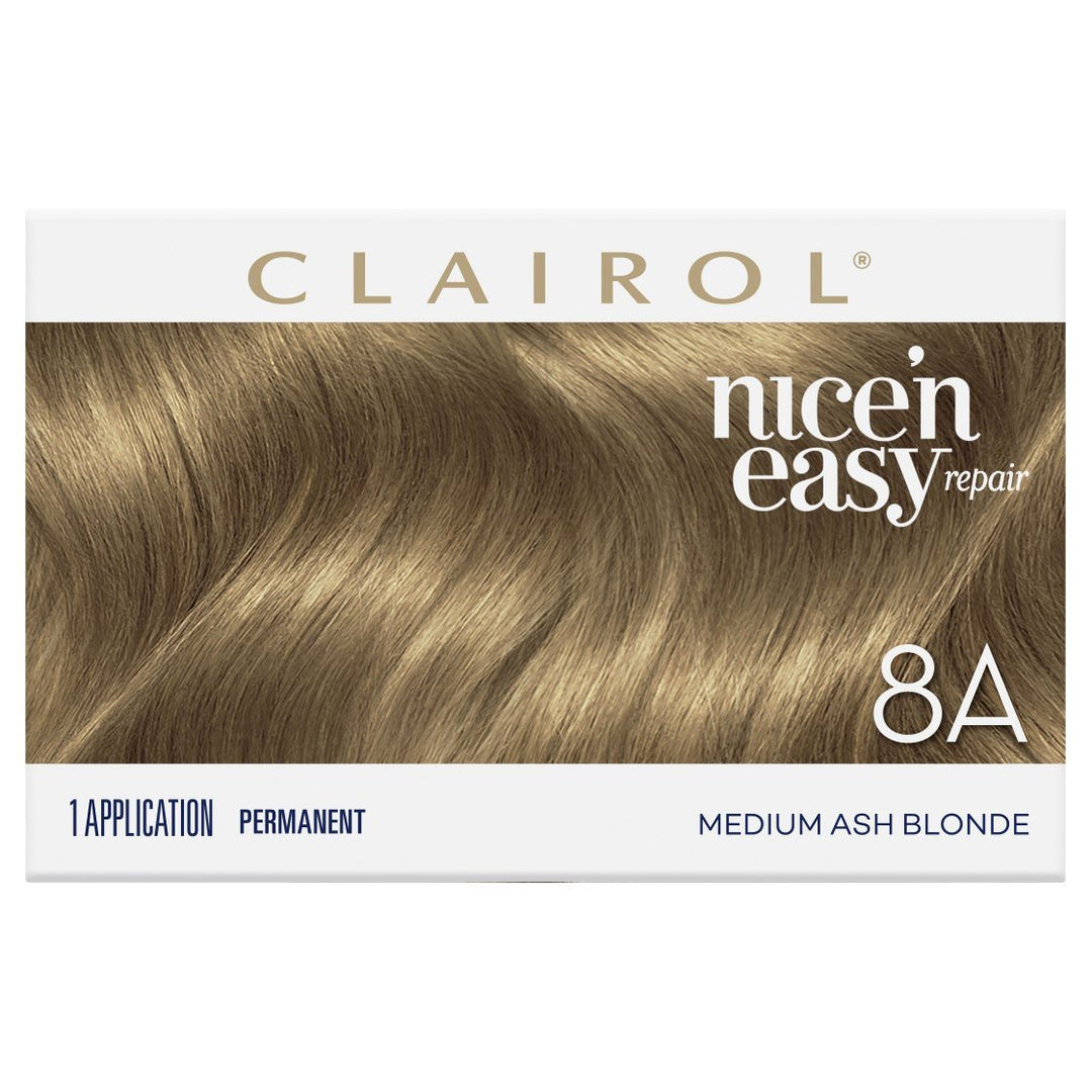 Clairol Nice'n Easy Repair PERMANENT Hair Colour - 8A Medium Ash Blonde