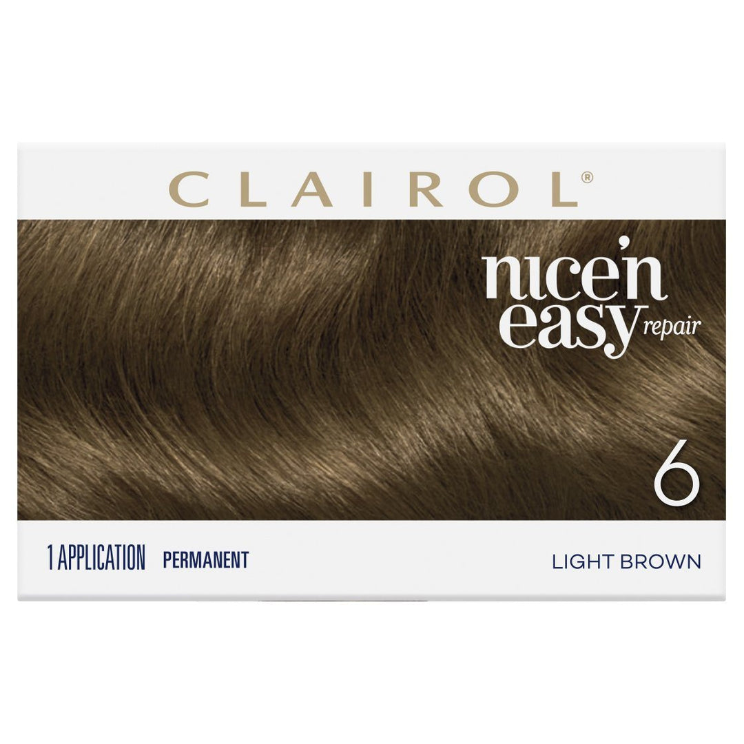 Clairol Nice'n Easy Repair PERMANENT Hair Colour - 6 Light Brown