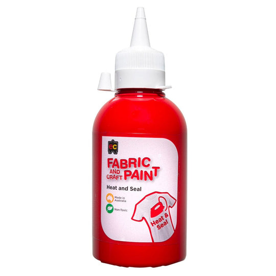 EC Paint Fabric and Craft Red 250ml