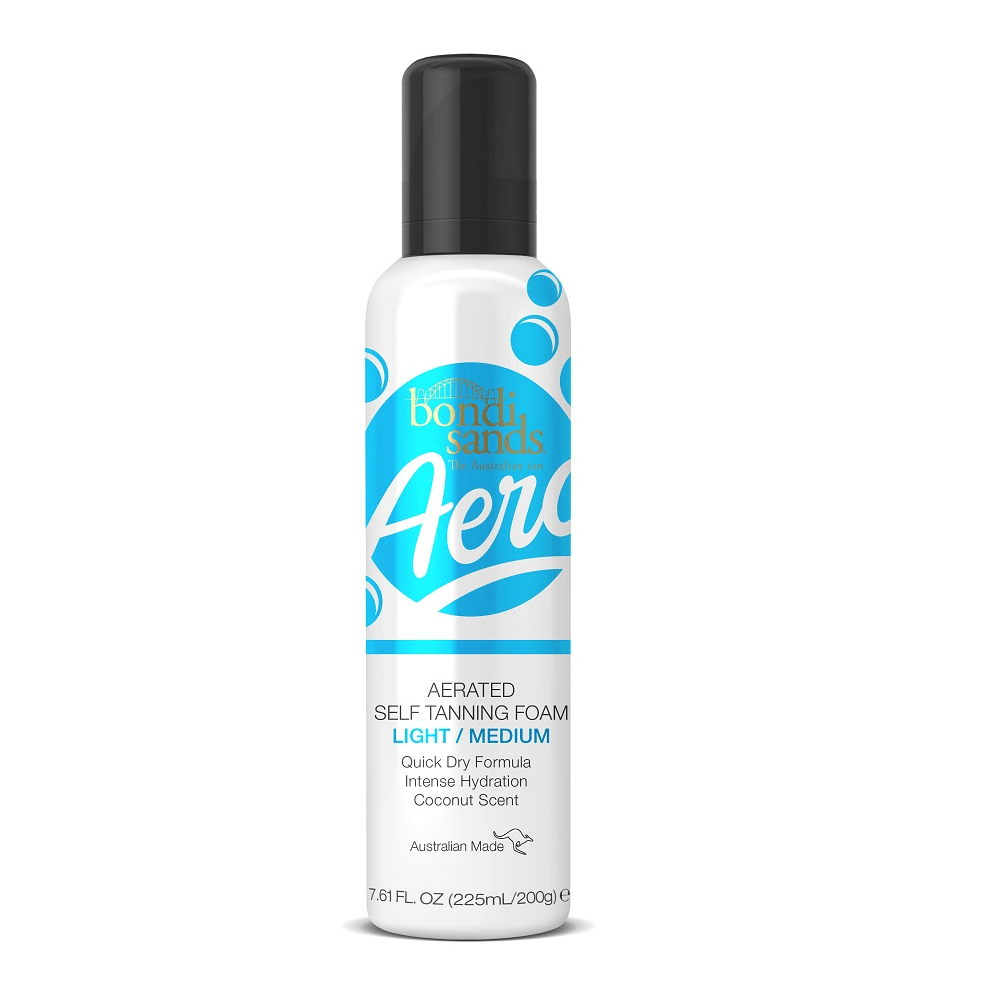 Suitable For: Those with a light-medium complexion and first time tanners. Lighter, Longer, Darker. Experience the next generation in self tan with Bondi Sands Aero, an Aerated Self Tanning Foam. With dual tanning actives and our signature coconut scent, 