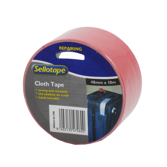 Sellotape 4706R Cloth Red 48mmx10m
