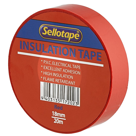 Sellotape 1720R Insulation Red 18mmx20m