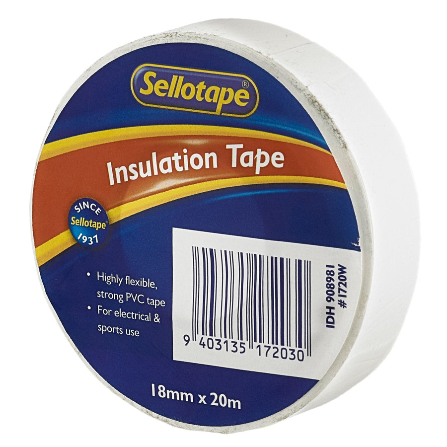 Sellotape 1720W Insulation White 18mmx20m