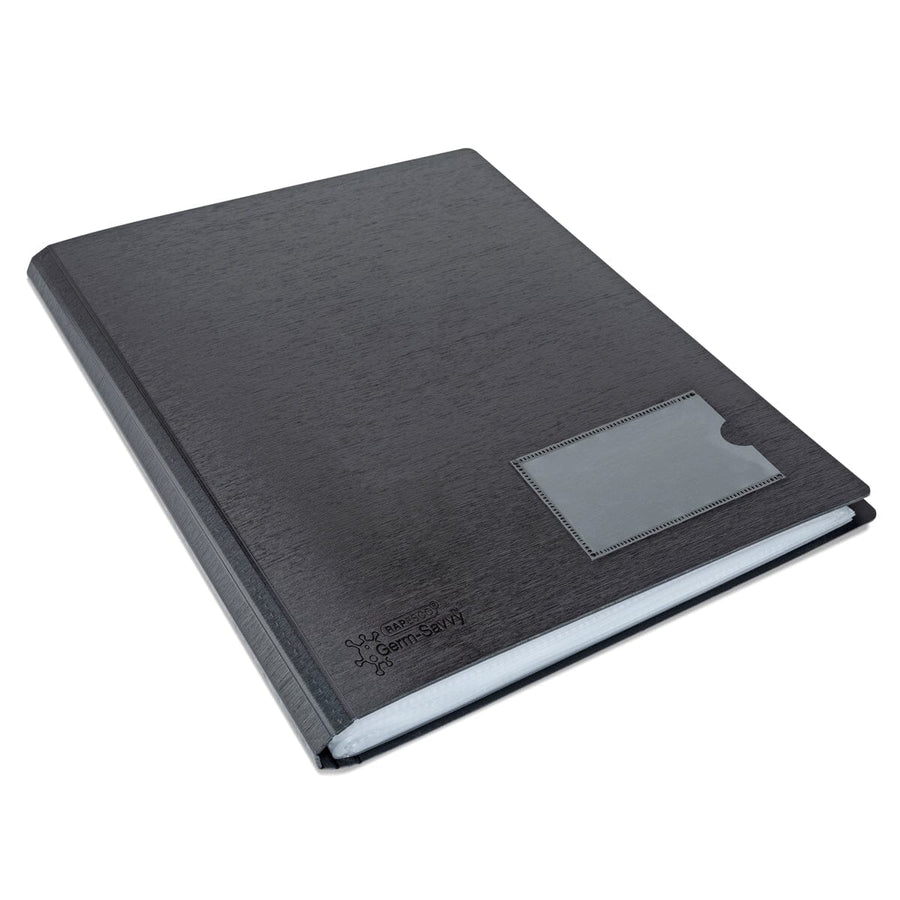 Rapesco Germ-Savvy Antibacterial A4 Hardcover Display Book 36 Pockets Black