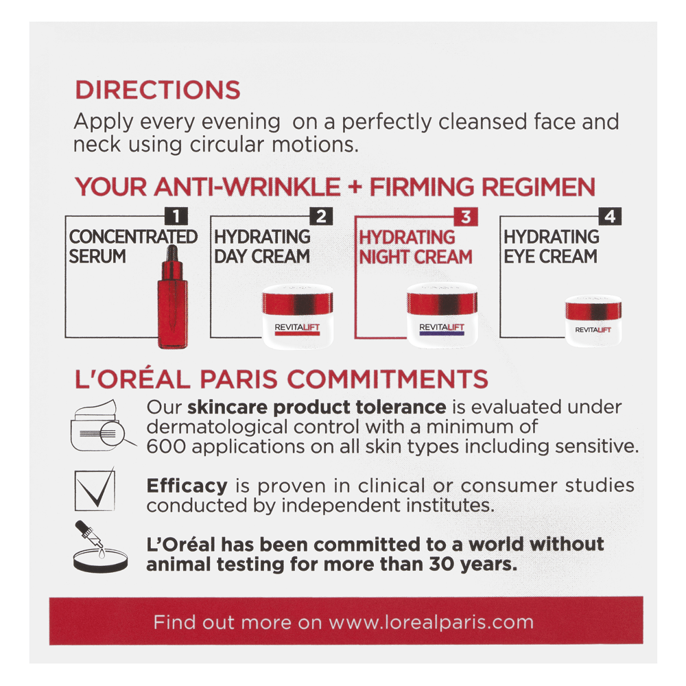 L'Oréal Paris Revitalift Night Cream 50mL
