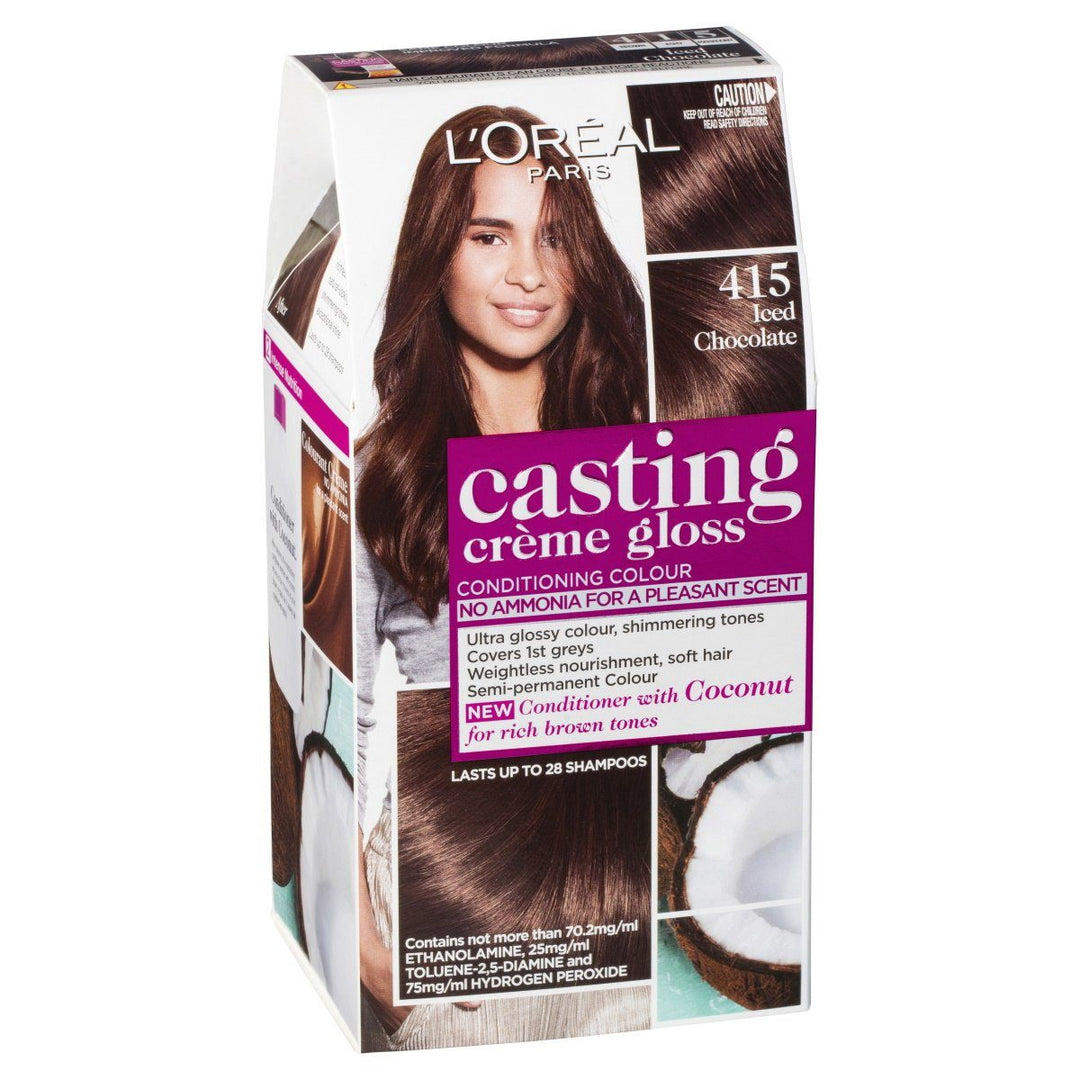L'Oréal Paris Casting Crème Gloss Conditioning Hair Colour - 415 Iced Chocolate