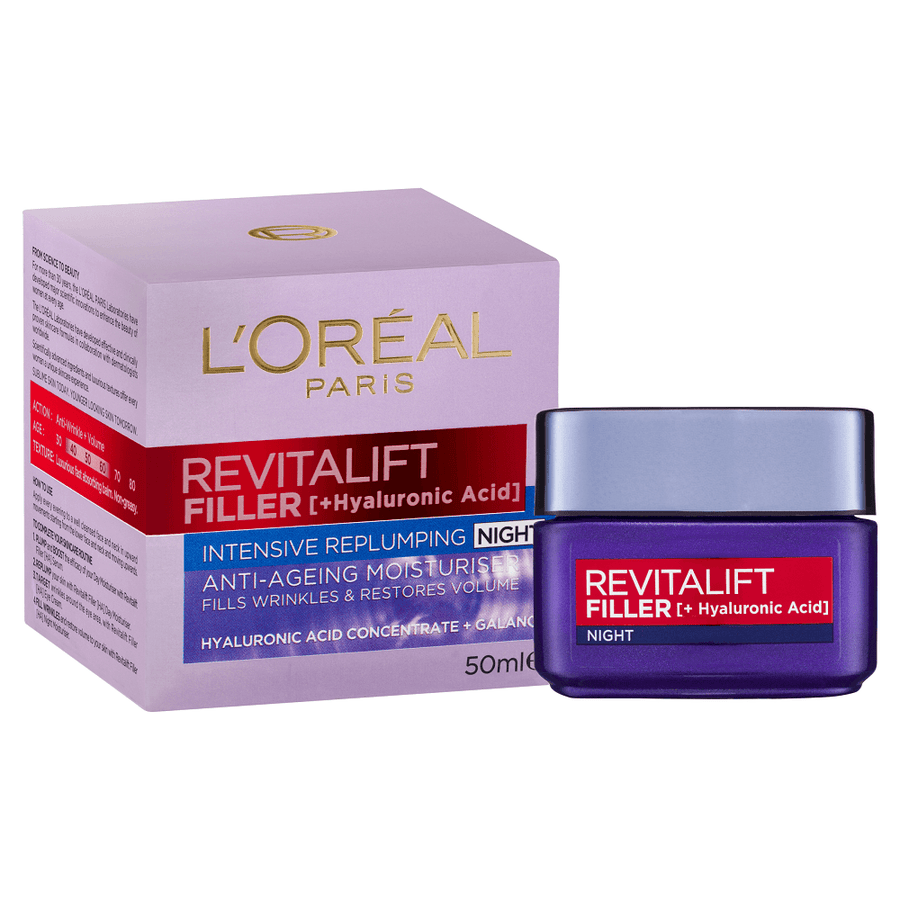 L'Oréal Paris Revitalift Filler + Hyaluronic Acid Night 50mL