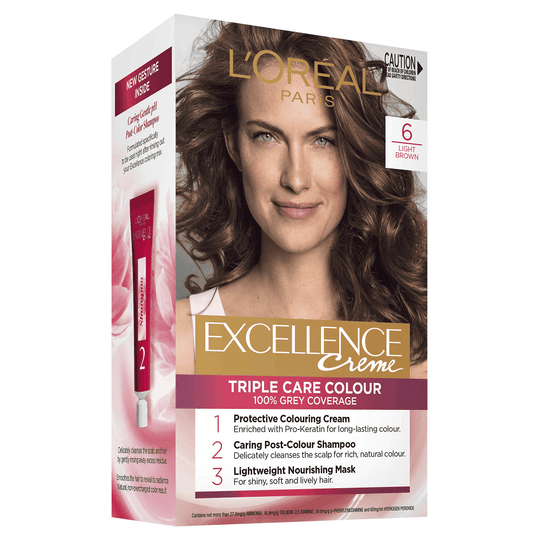 L'Oréal Paris Excellence Creme Hair Colour - 6 Light Brown