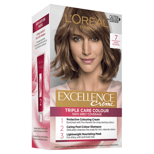 L'Oréal Paris Excellence Creme Hair Colour - 7 Dark Blonde