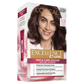L'Oréal Paris Excellence Creme Hair Colour - 5.15 Natural Frosted Brown