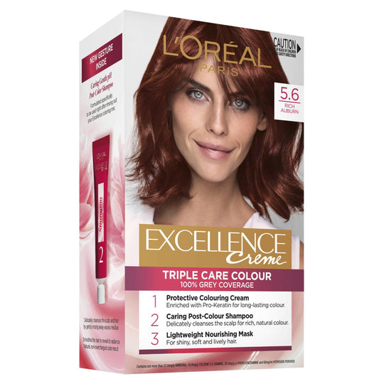 L'Oréal Paris EXCELLENCE Creme Triple Care Colour - 5.6 Rich Auburn