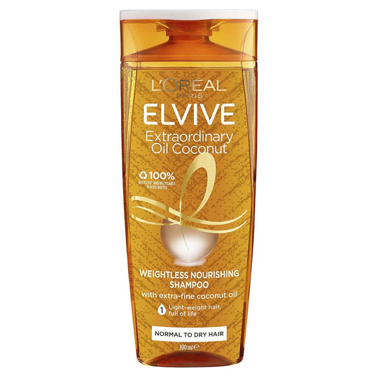 L'Oréal Paris ELVIVE Extraordinary Oil Coconut Weightless Nourishing Shampoo 300mL