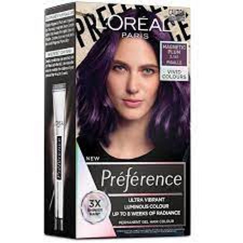 L'Oréal Paris Préférence VIVIDS Permanent Gel Hair Colour - Magnetic Plum 3.161 Pigalle