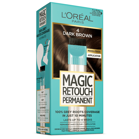L'Oréal Paris MAGIC RETOUCH Permanent Hair Colour - 4 Dark Brown