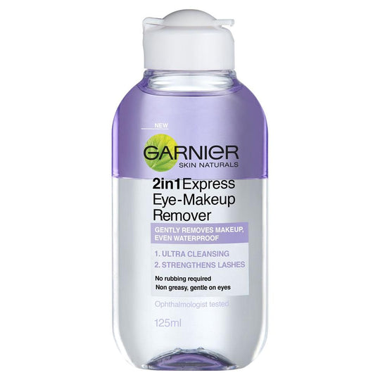 GARNIER SkinNaturals 2 in 1 Express Eye Makeup Remover 125mL