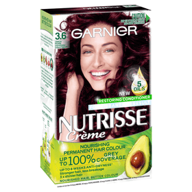 GARNIER Nutrisse Nourishing Permanent Hair Colour - 3.6 Crimson Promise