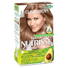 GARNIER Nutrisse Nourishing Permanent Hair Colour - 7.0 Almond Creme