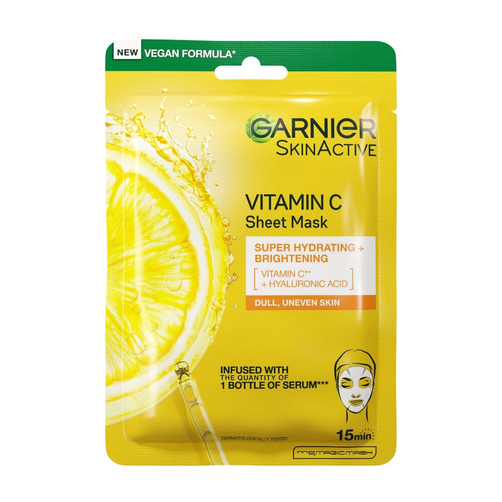 GARNIER Vitamin C Sheet Mask - Super Hydrating + Brightening