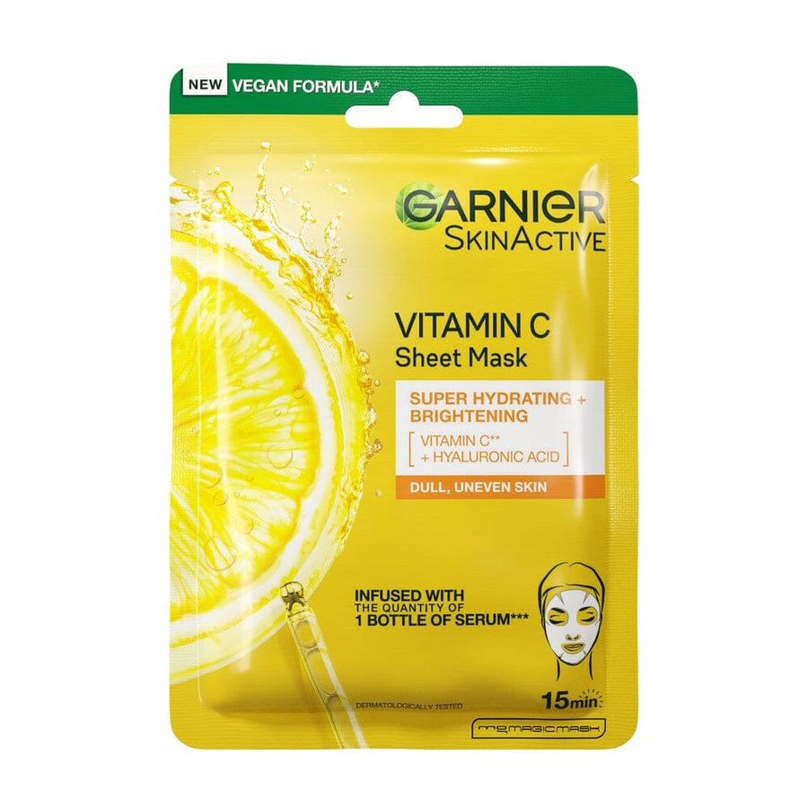 GARNIER Vitamin C Sheet Mask - Super Hydrating + Brightening