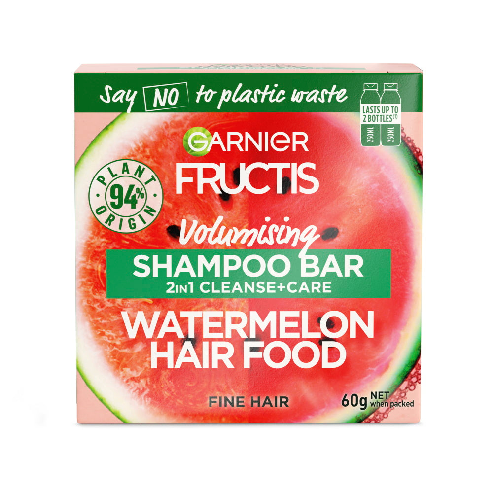GARNIER FRUCTIS Watermelon Hair Food Volumising Shampoo Bar 60g